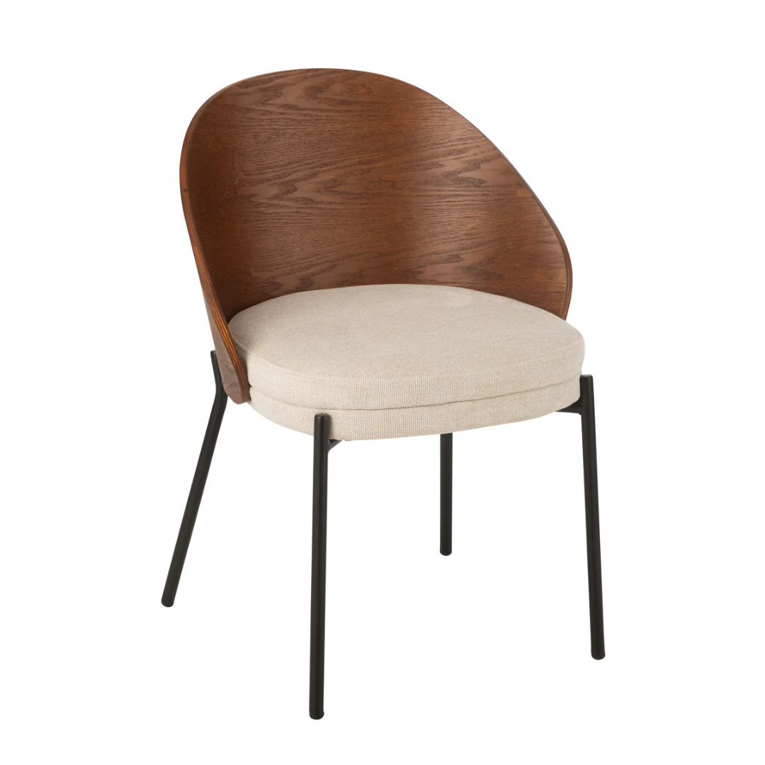 Stoel Alone Triplex/Metaal Bruin/Beige