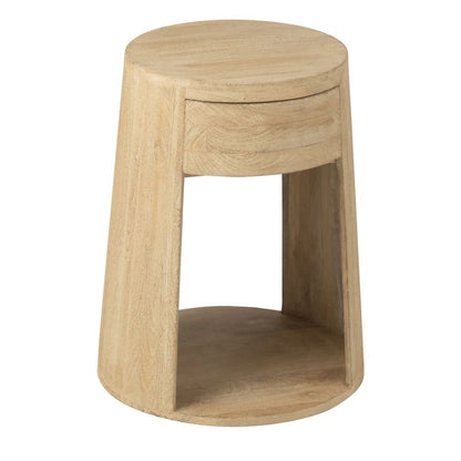 Salontafel getekend mangohout/MDF natuurlijk