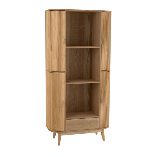Kast Afgerond MDF/Dennenhout Natuurlijk