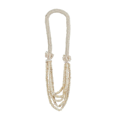 Ketting 5 Draden Schelp Natuurlijk