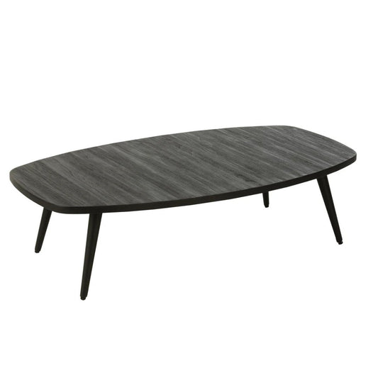 Koffietafel Rechthoekig Gerecycled Teak Zwart