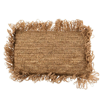 Kussen Rechthoek Raffia Natuurlijk