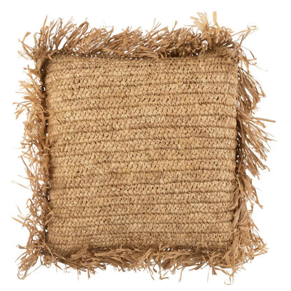 Kussen Vierkant Raffia Natuurlijk Klein