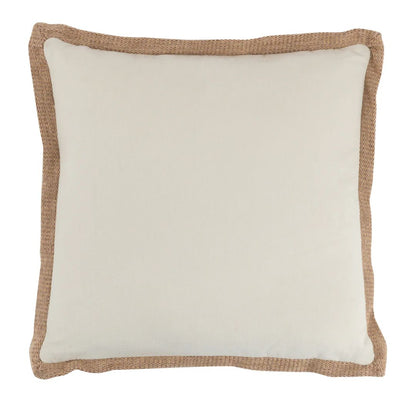 Kussenrand Geweven Vierkant Polyester Beige