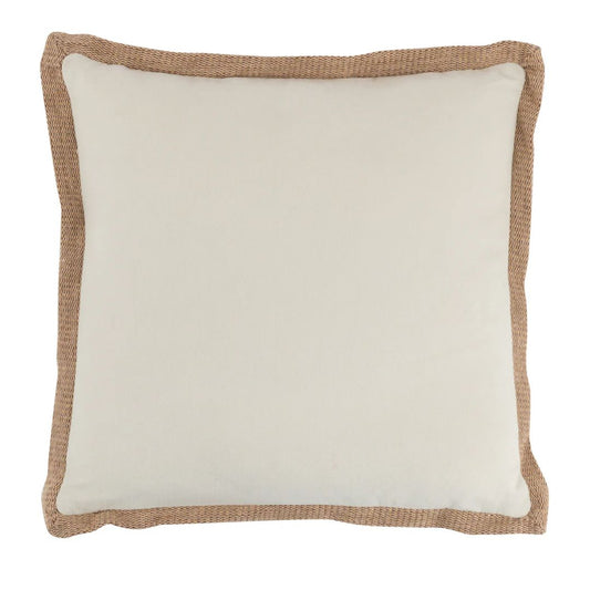 Kussenrand Geweven Vierkant Polyester Beige