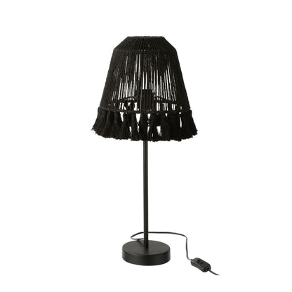 Lamp Mila Jute Zwart